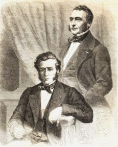 Los hermanos Émile (1800-1875) e Isaac (1806-1880) Péreire, fundadores del francés Crédit Mobiliere (1852) y de su filial la Sociedad General de Crédito Mobiliario Español (1856).